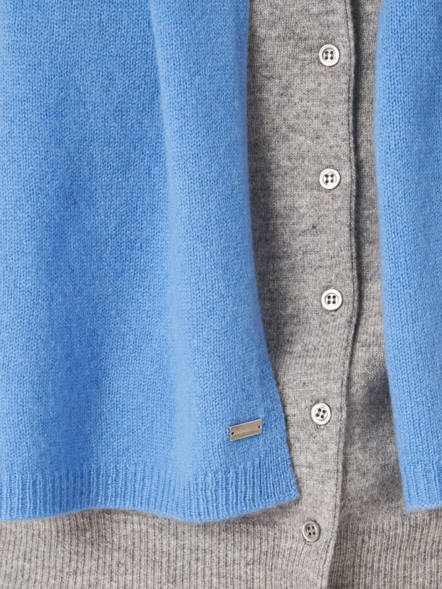 REPEAT cashmere Schals>Basic Feinstrick-Schal Aus Bio-Kaschmir Sky