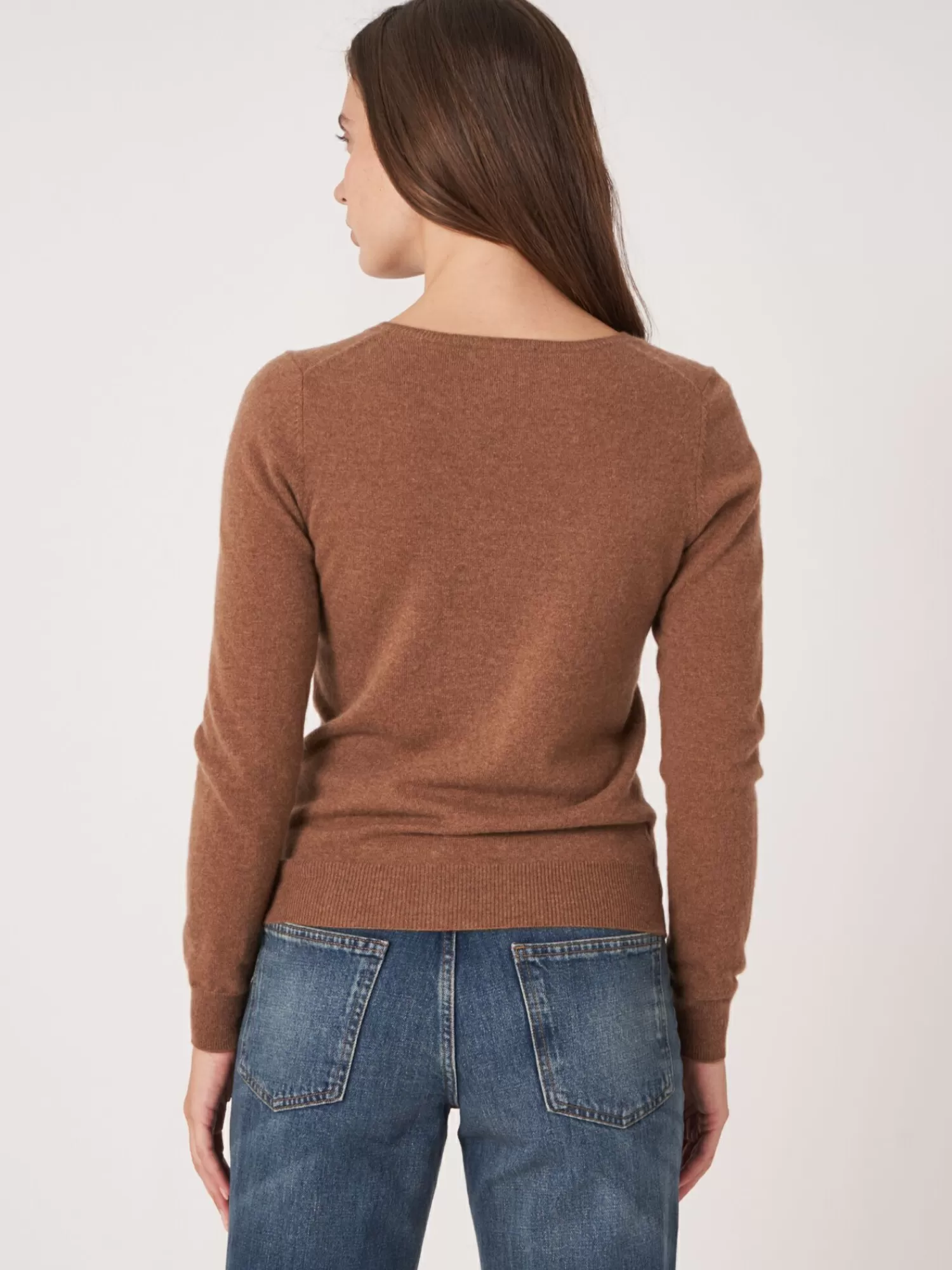 REPEAT cashmere Pullover>Basic Pullover Mit V-Ausschnitt Aus Bio-Kaschmir Hazel