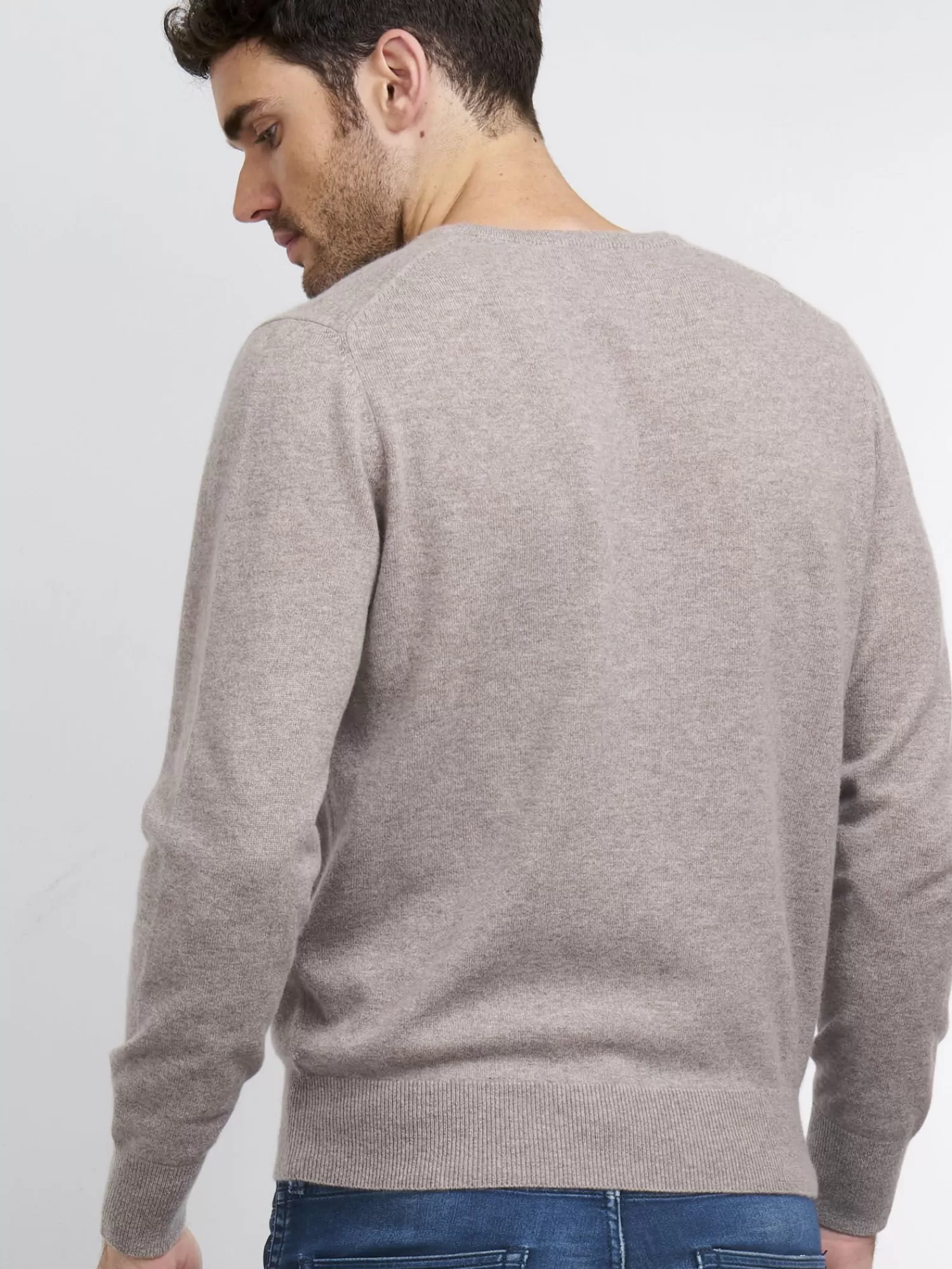 REPEAT cashmere Pullover>Basic V-Pullover Aus Kaschmir Sand