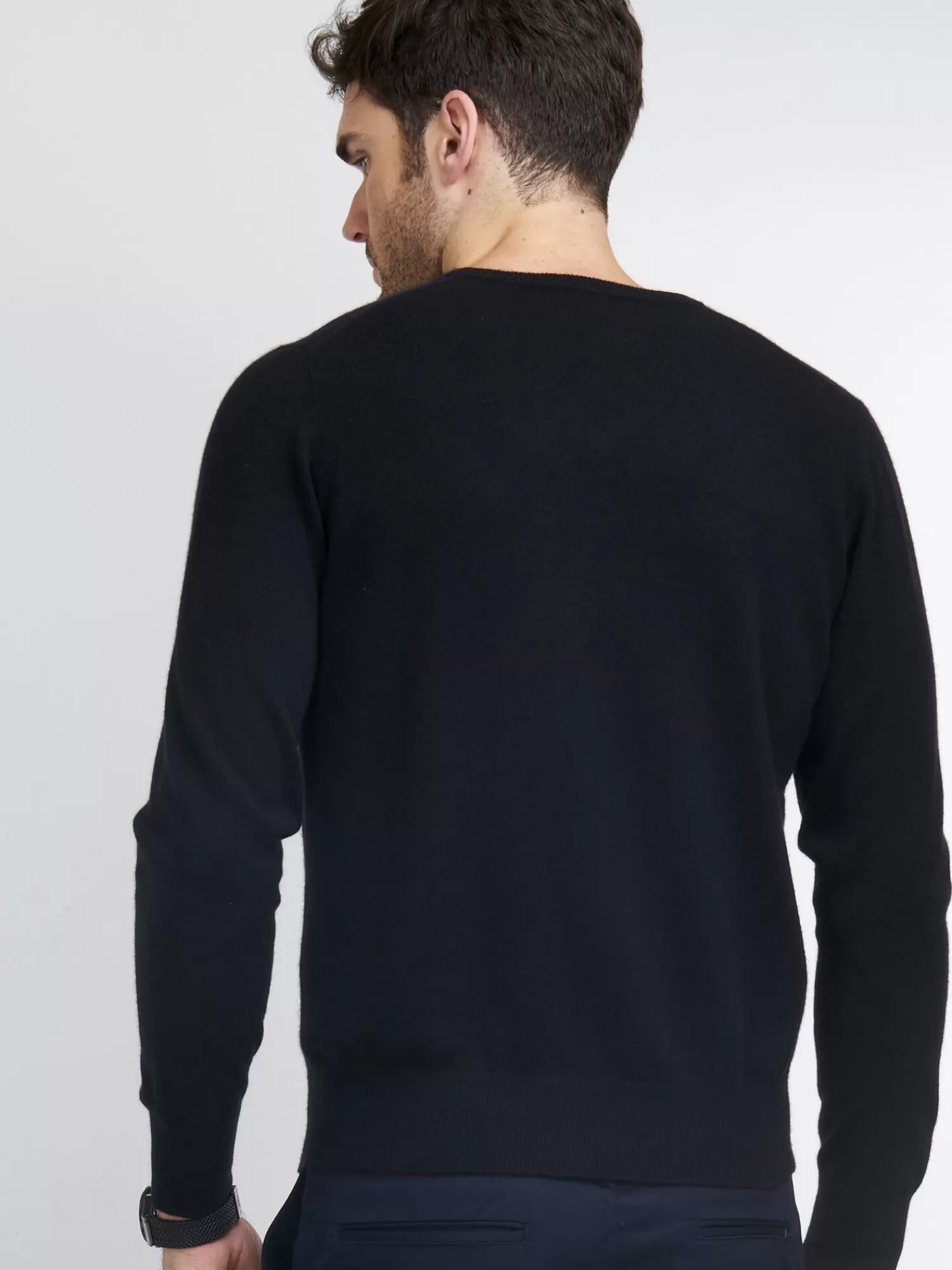 REPEAT cashmere Pullover>Basic V-Pullover Aus Kaschmir Black