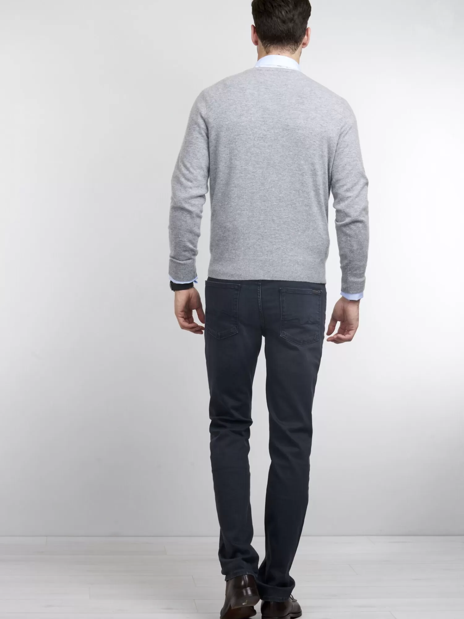 REPEAT cashmere Pullover>Basic V-Pullover Aus Kaschmir Light Grey