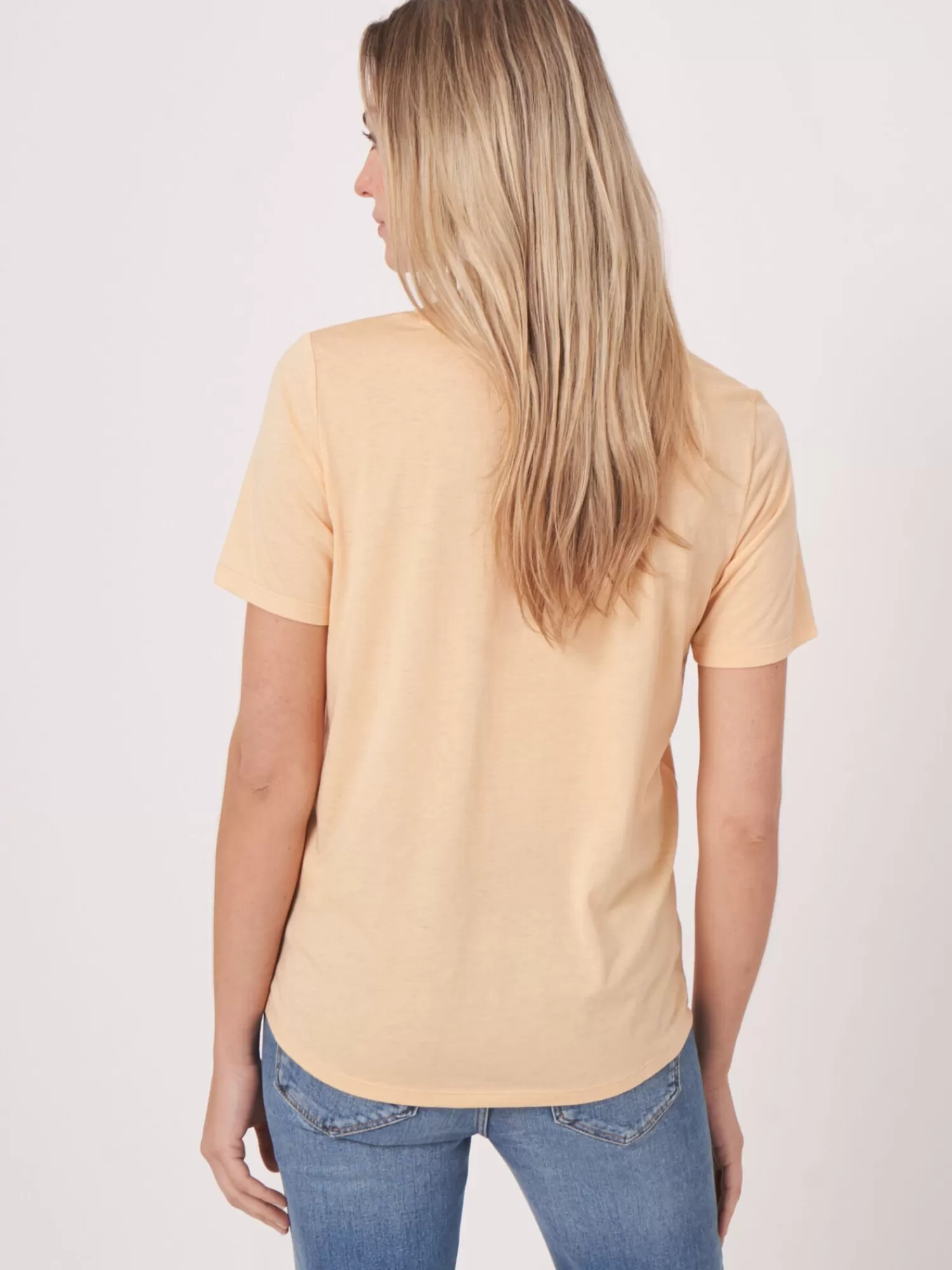 REPEAT cashmere Tops>Damen-T-Shirt Basic Glow