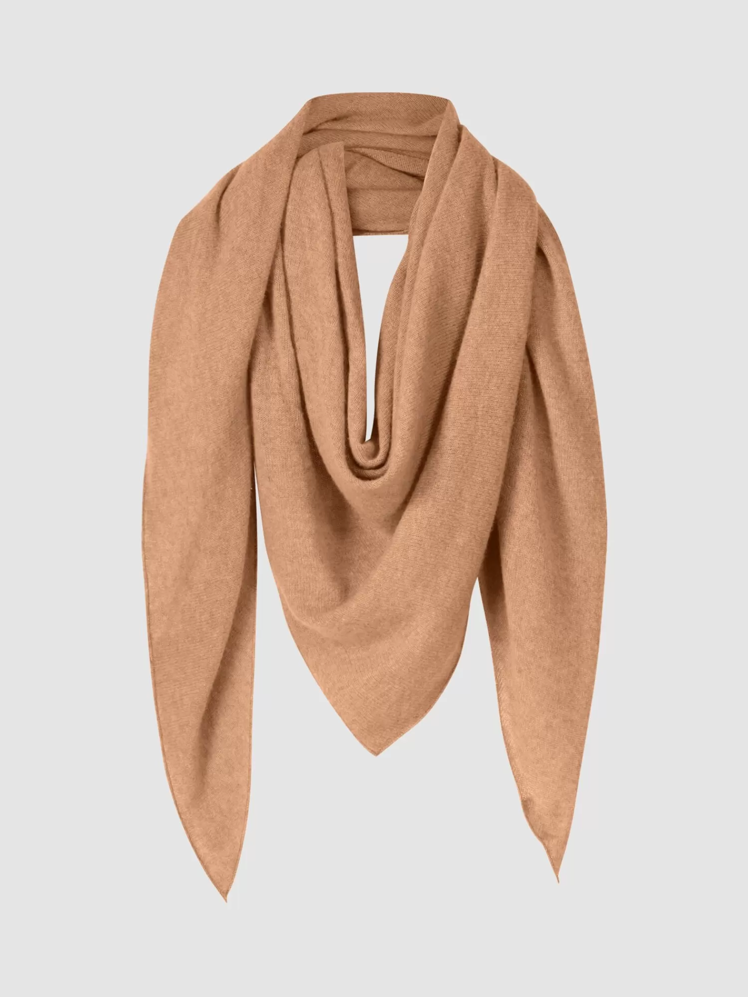 REPEAT cashmere Schals>Dreieckiger Schal Aus Bio-Kaschmir Camel