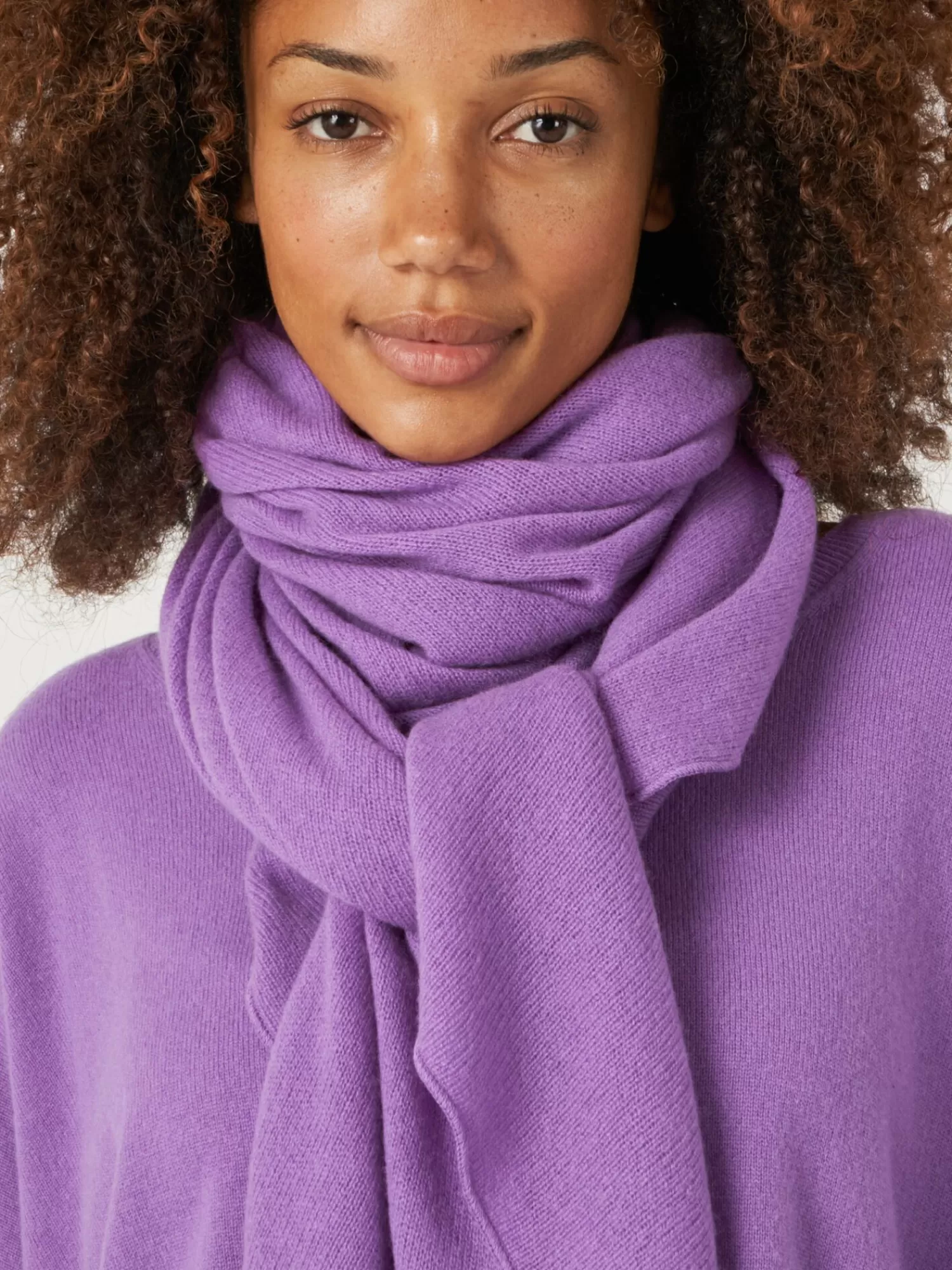 REPEAT cashmere Schals>Dreieckiger Schal Aus Bio-Kaschmir Lilac