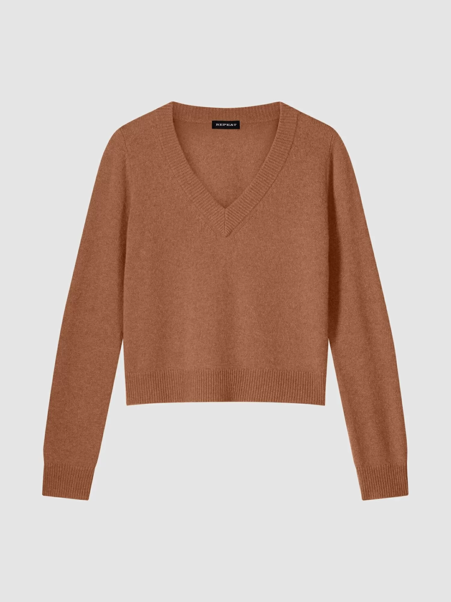 REPEAT cashmere Pullover>Gekurzter Bio-Kaschmir-Pullover Mit V-Ausschnitt Hazel