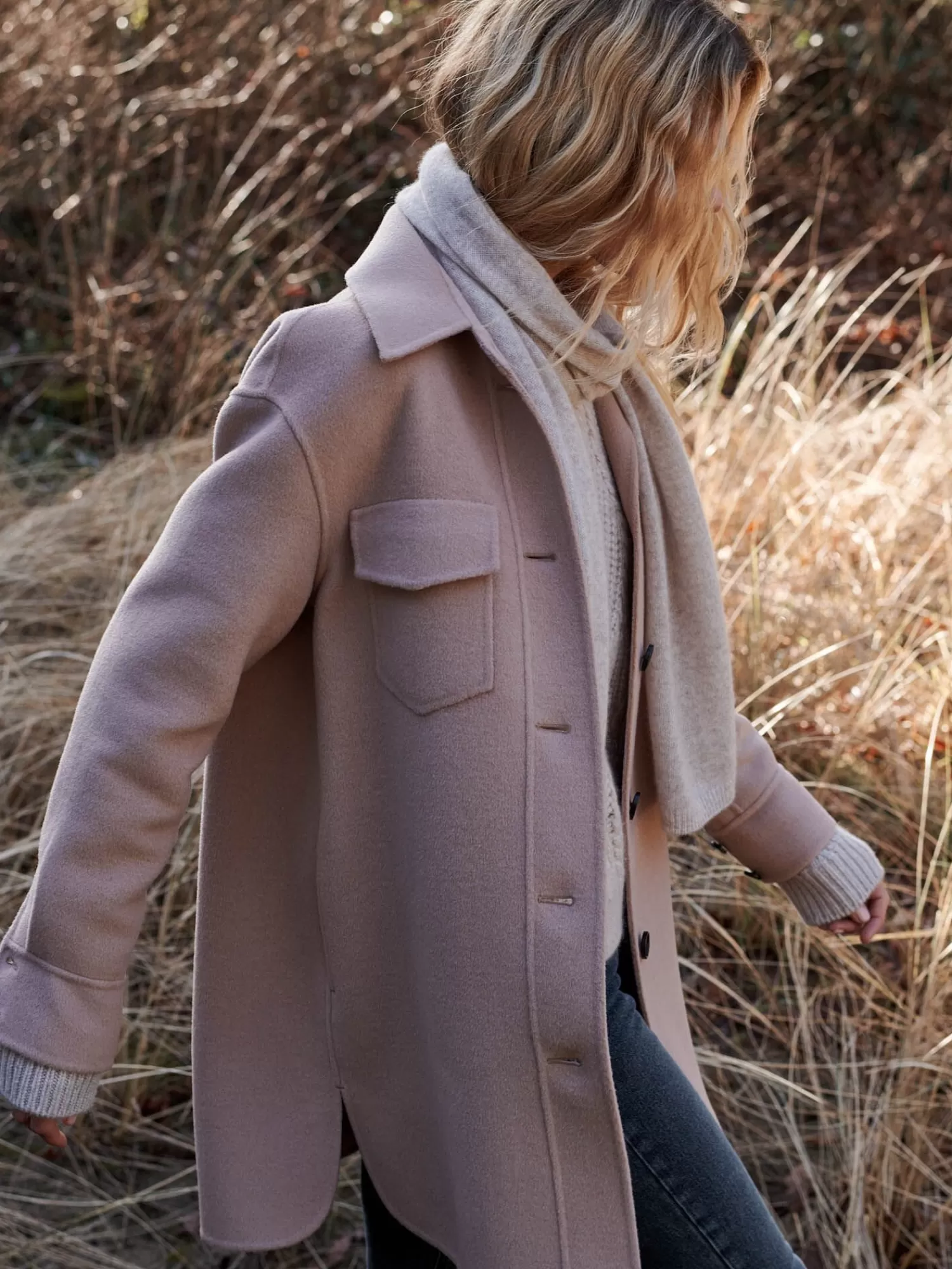 REPEAT cashmere Jacken & Blazer>Hemdjacke Aus Wollmischung Lt. Camel