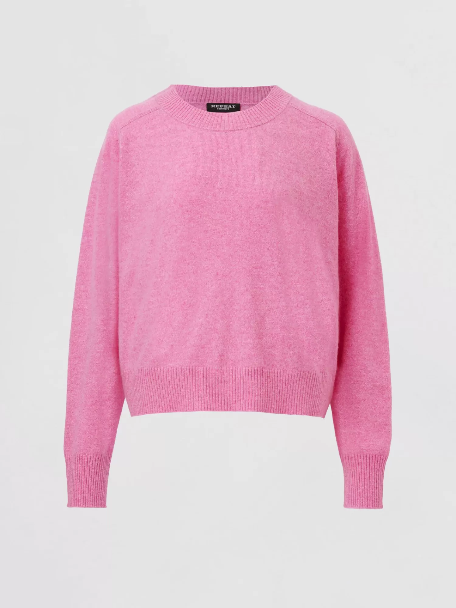 REPEAT cashmere Organisches Kaschmir>Kurzer Bio-Kaschmir-Raglan-Pullover Blossom