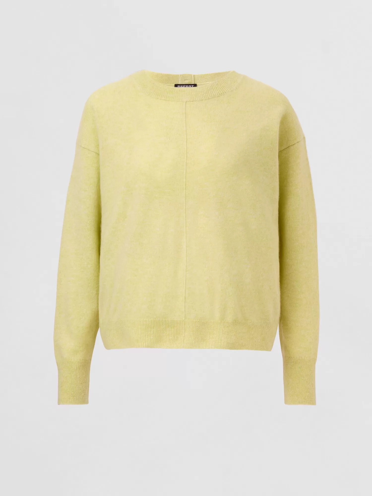 REPEAT cashmere Organisches Kaschmir>Lassiger Bio-Kaschmir-Pullover Mit Geknopftem Rucken Soda