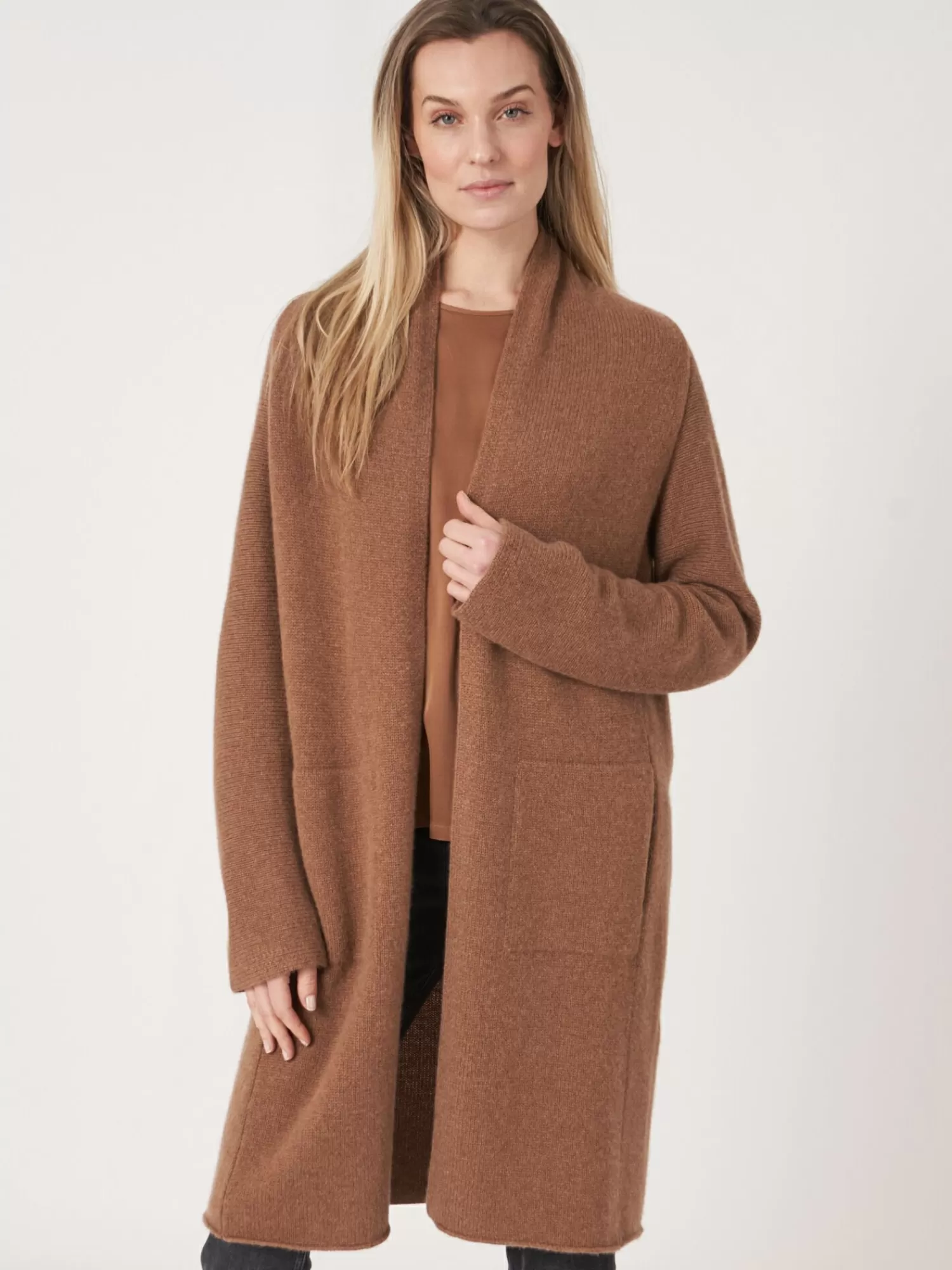 REPEAT cashmere Strickjacken>Luxuriose Grobstrickjacke Aus Bio-Kaschmir Hazel