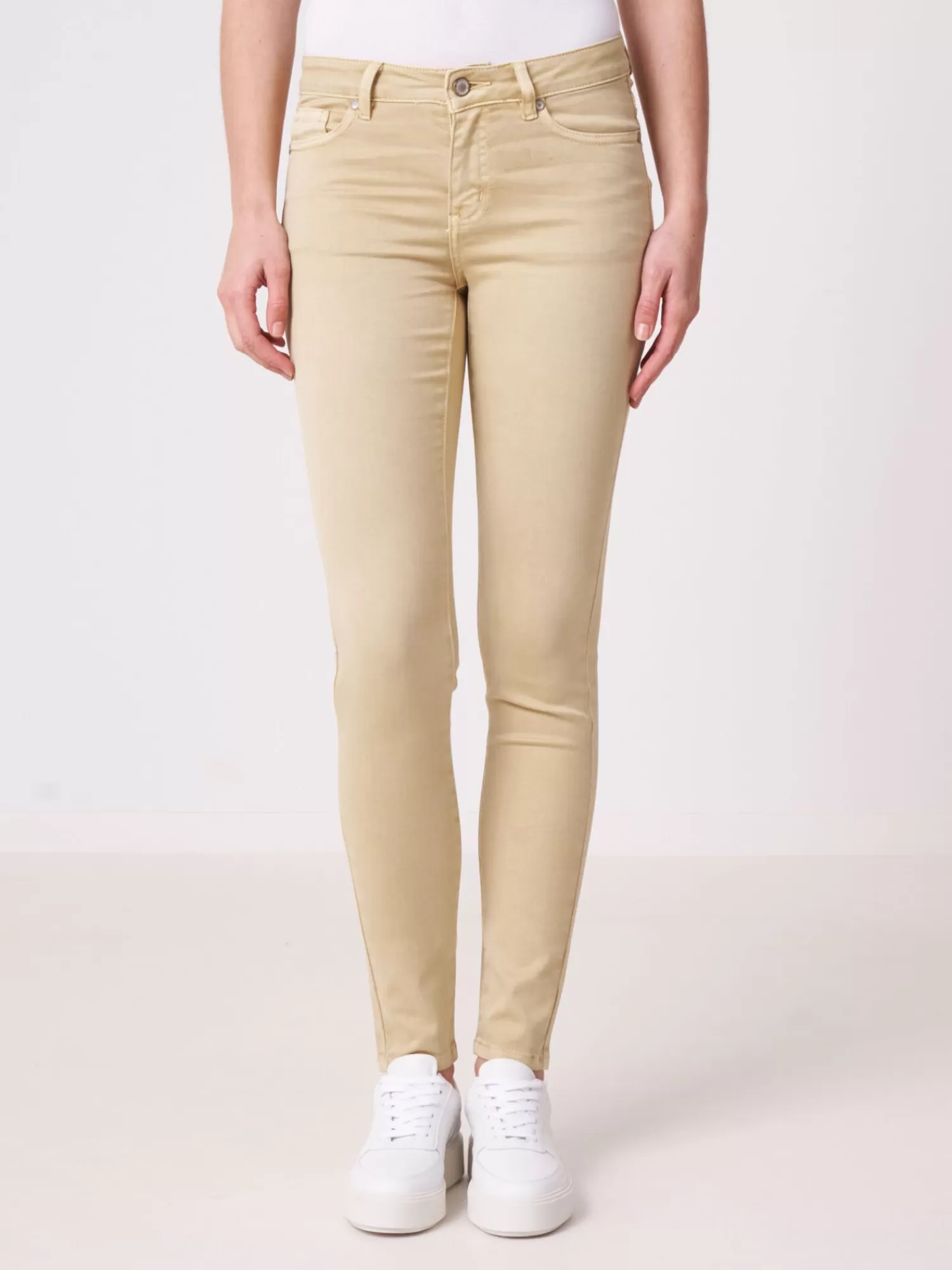 REPEAT cashmere Hosen>Straight-Cut Jeans Mustard