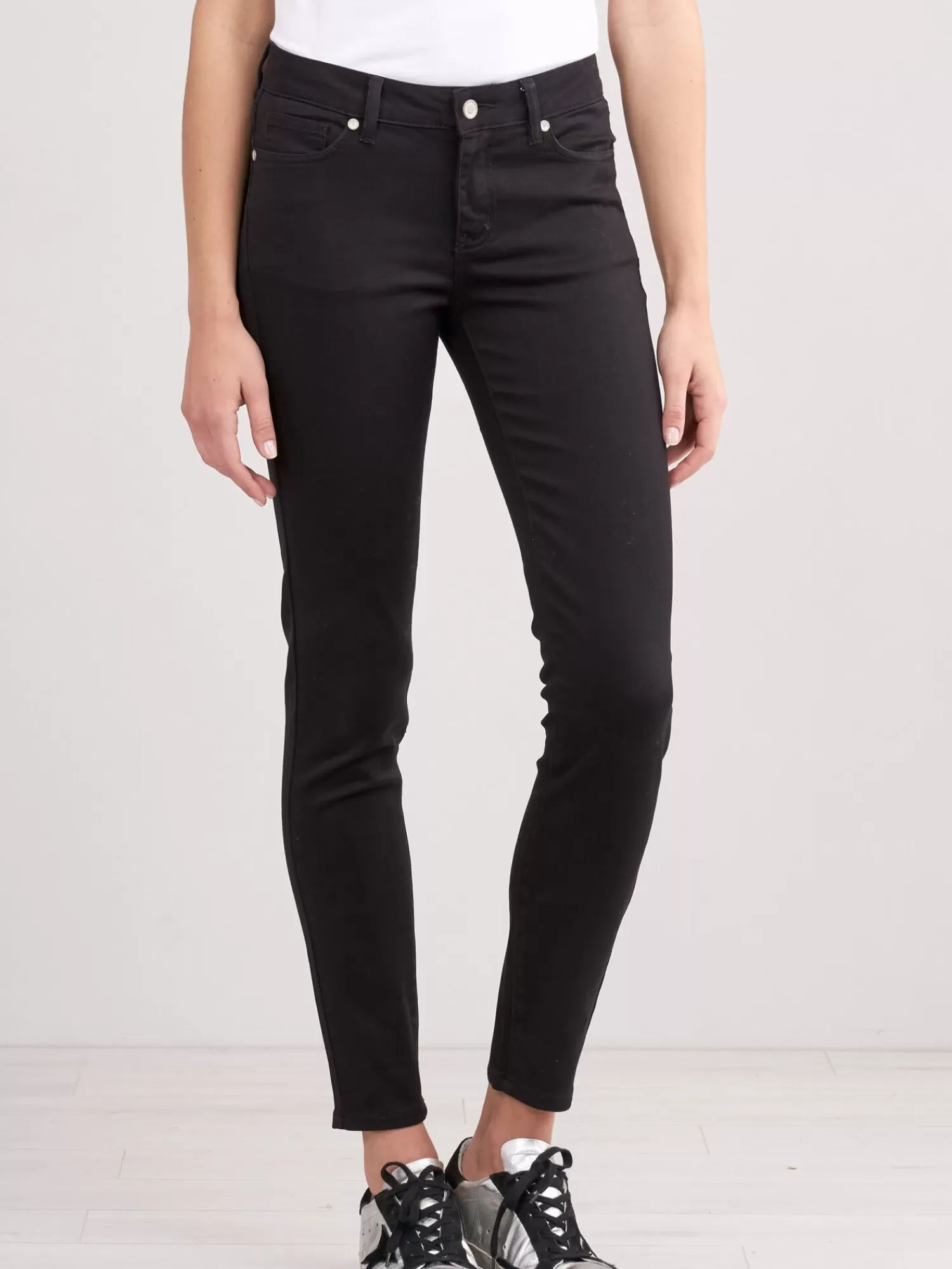 REPEAT cashmere Hosen>Straight-Cut Jeans Black