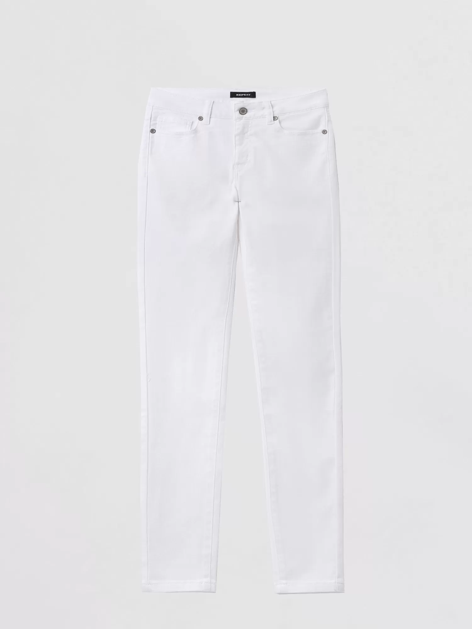 REPEAT cashmere Hosen>Straight-Cut Jeans White