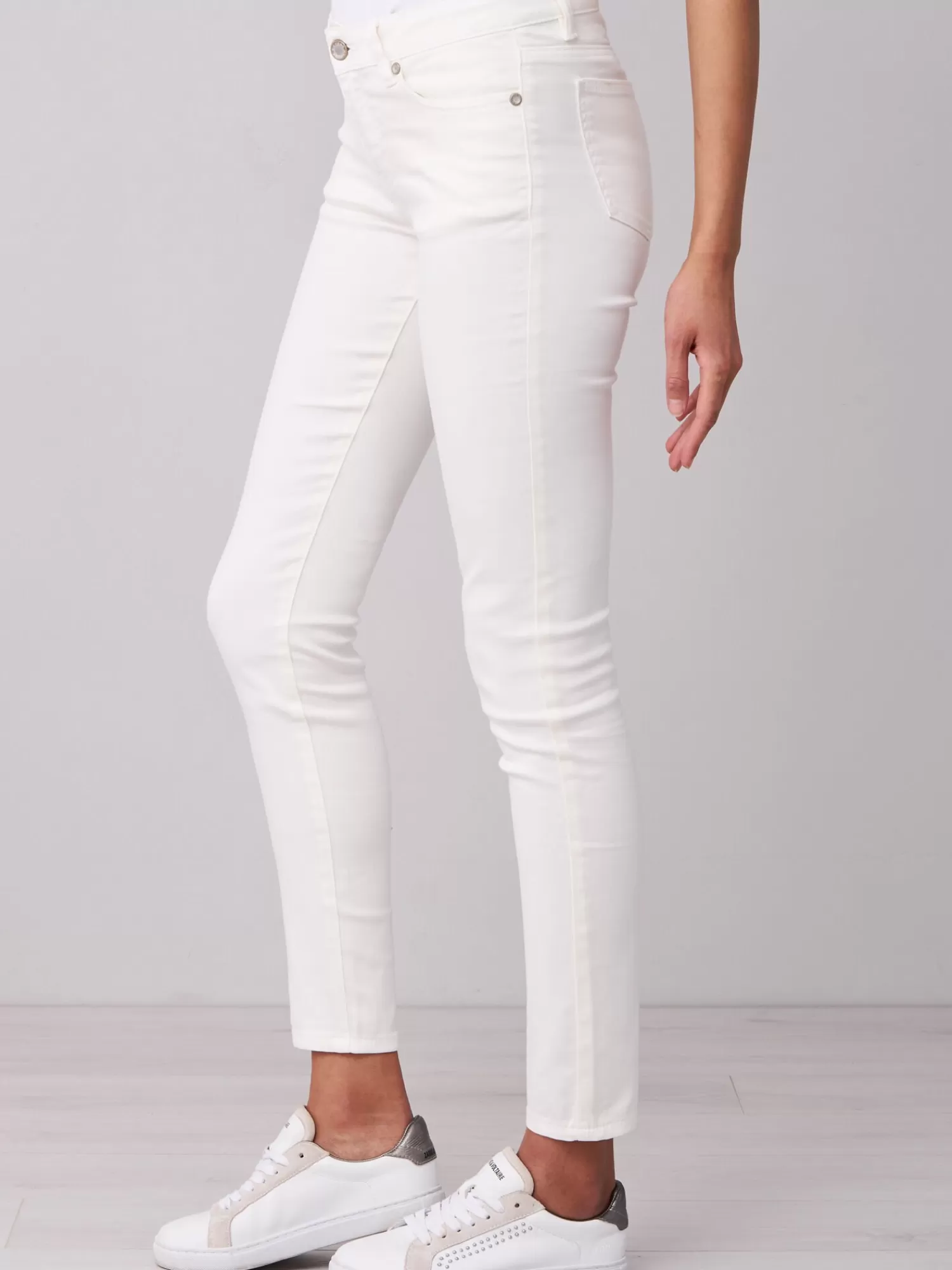 REPEAT cashmere Hosen>Straight-Cut Jeans Cream