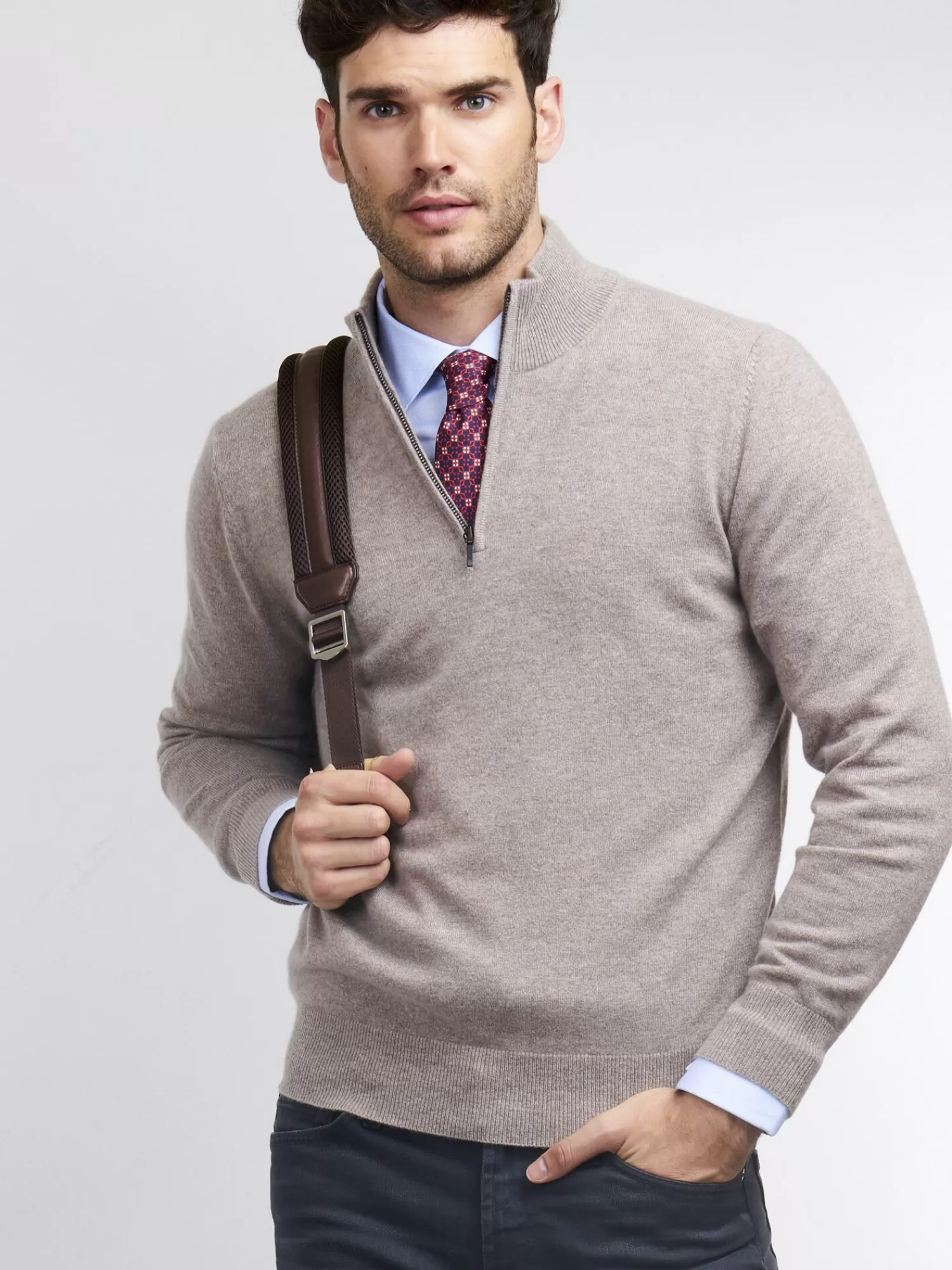 REPEAT cashmere Pullover>Troyer Aus Kaschmir Sand