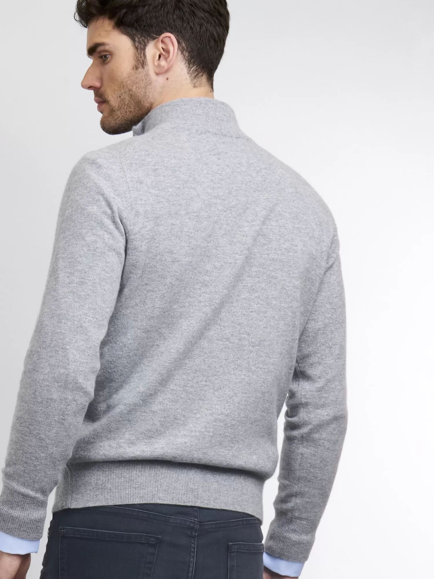 REPEAT cashmere Pullover>Troyer Aus Kaschmir Light Grey