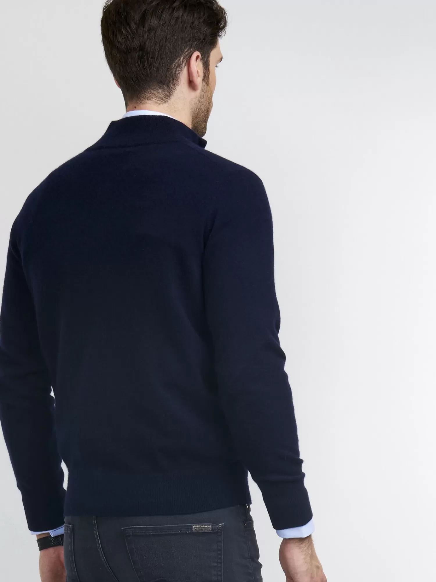 REPEAT cashmere Pullover>Troyer Aus Kaschmir Navy