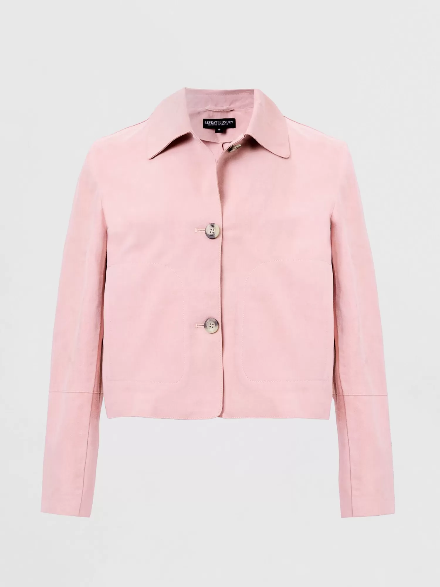 REPEAT cashmere Leder>Wildlederjacke Mit Knopfen Pink Floyd